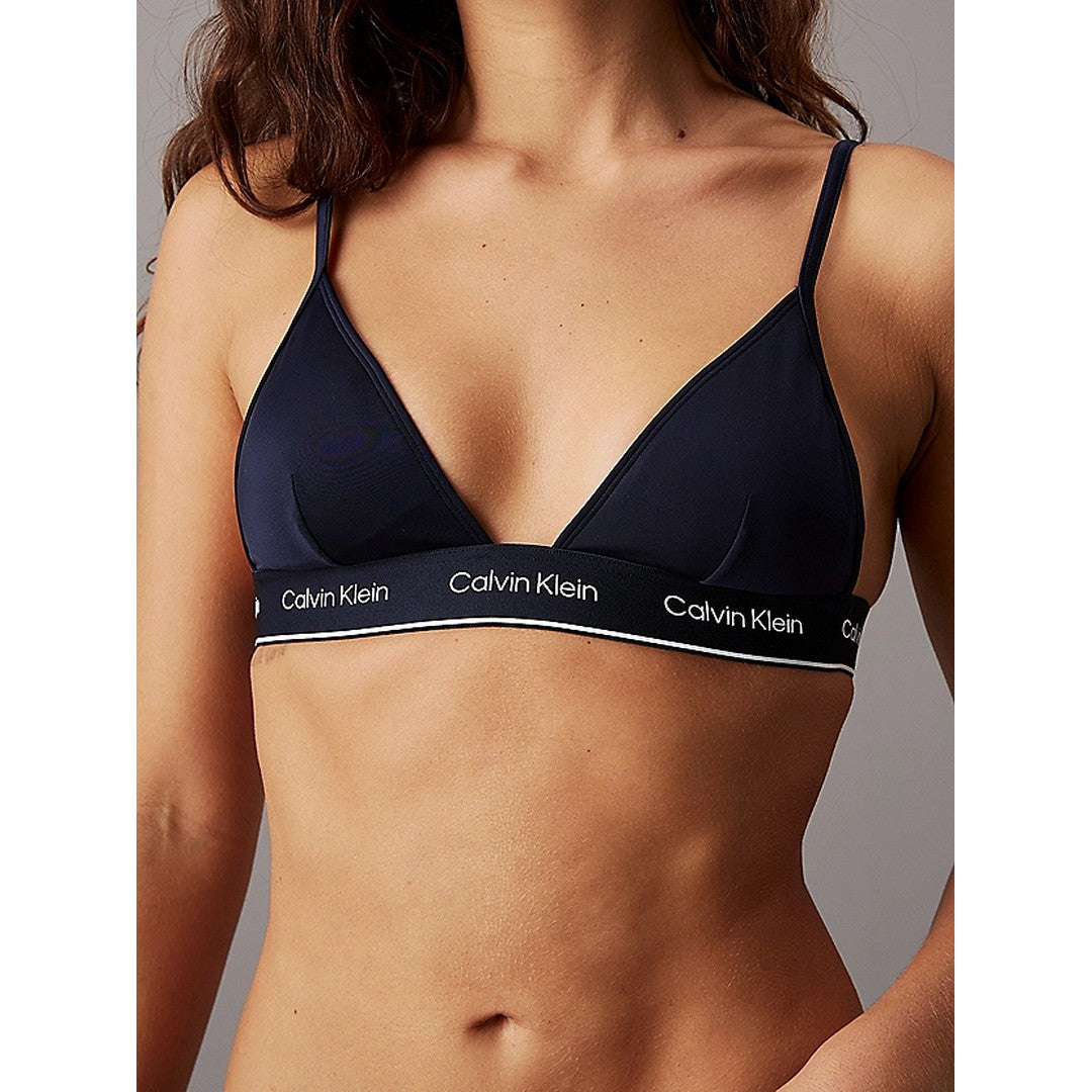Calvin Klein Beachwear Top Bikini Triangolo Donna blu - KW0KW02424-CEF