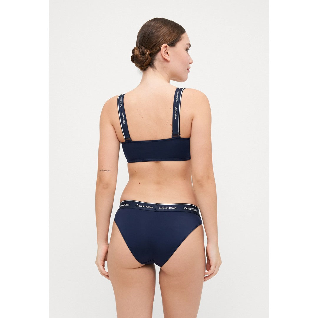 Calvin Klein Beachwear Slip Bikini Donna blu - KW0KW02428-CEF