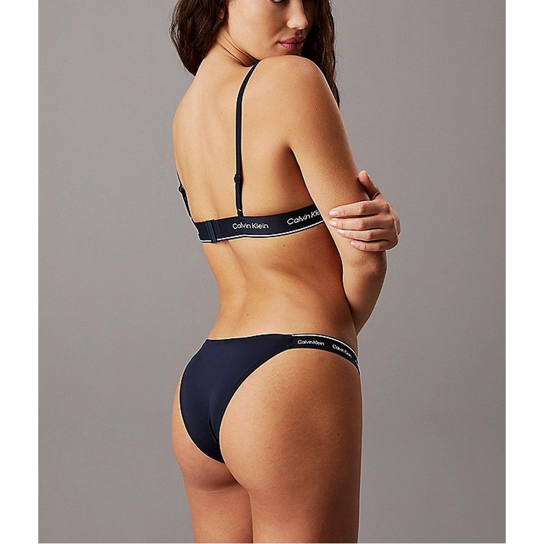 Calvin Klein Beachwear Delta Bikini Donna blu - KW0KW02732-CEF