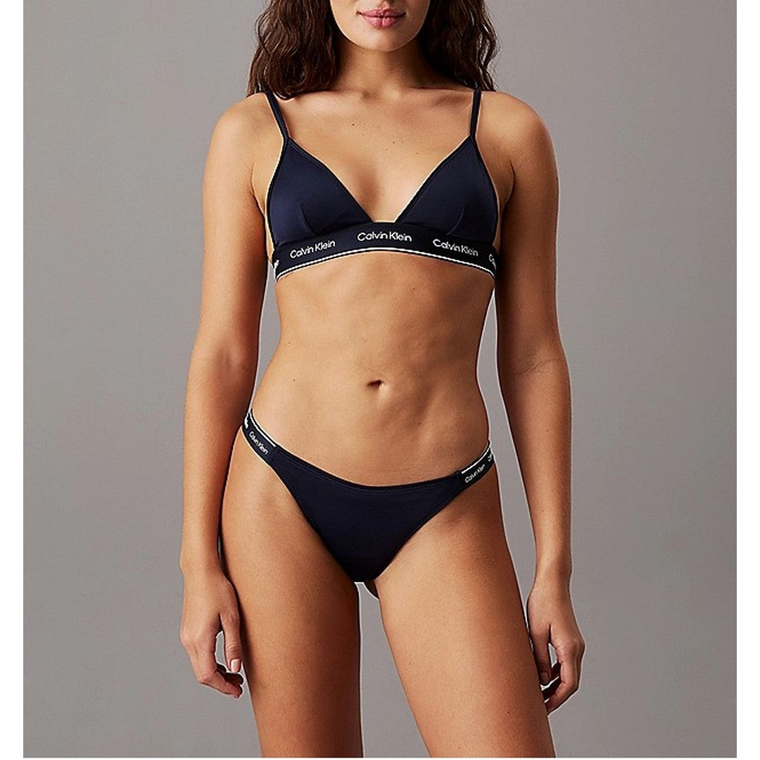 Calvin Klein Beachwear Delta Bikini Donna blu - KW0KW02732-CEF