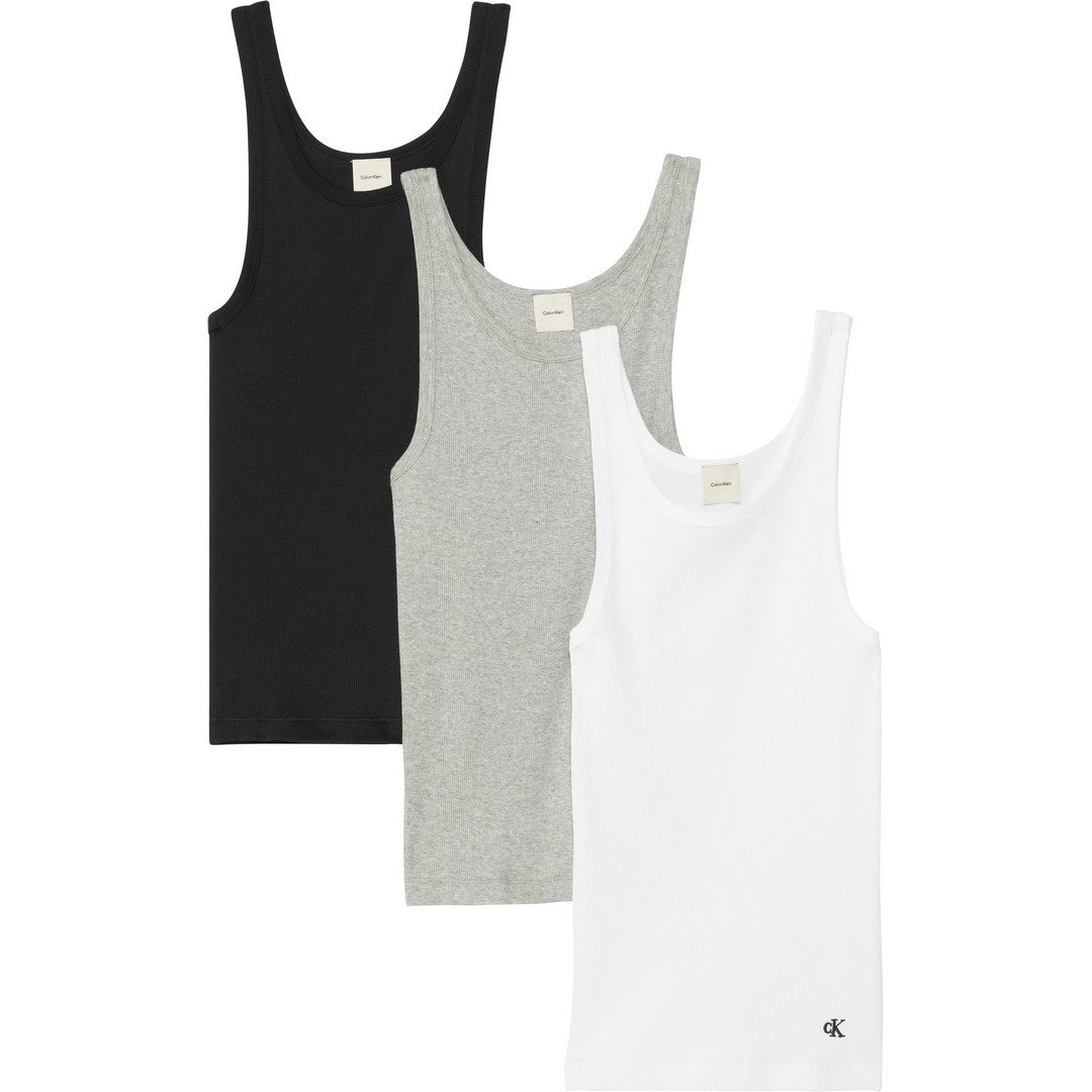 Calvin Klein 3 Pack Canotte Donna costine sottili - LV00QS7493-6H3