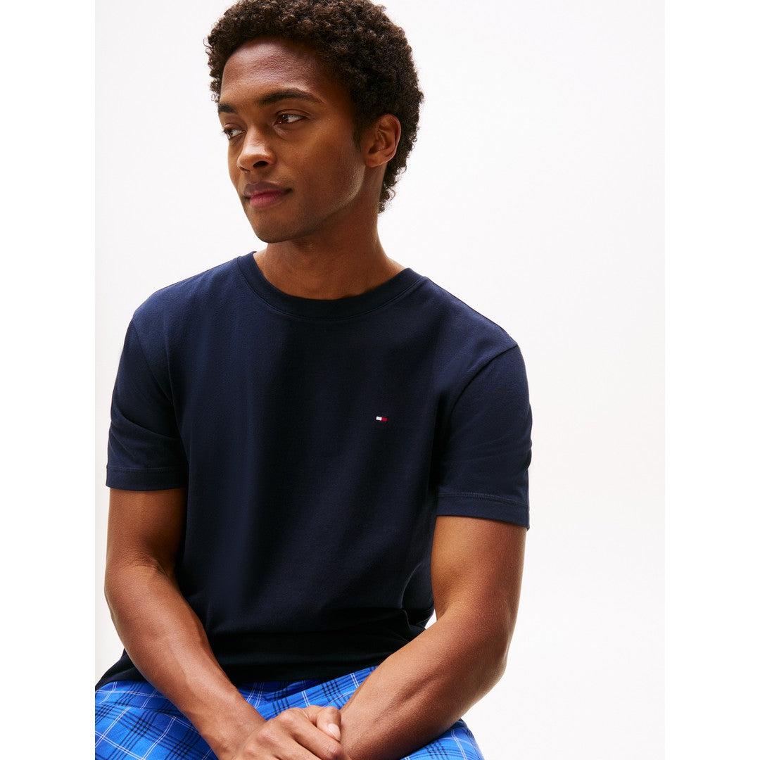 Tommy Hilfiger Beachwear T-Shirt Blu Uomo - UM0UM03362-DW5