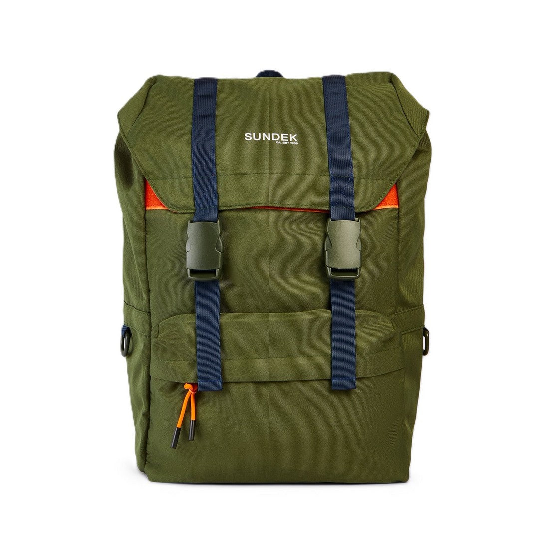 Sundek Military Backpack With Contrast Details - AM123ABPY700-30201