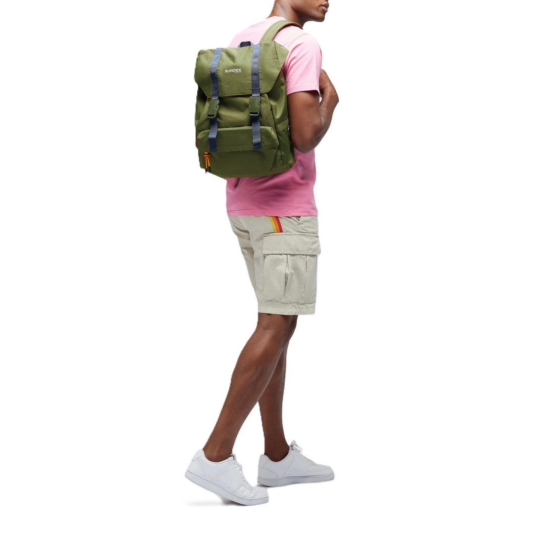 Sundek Military Backpack With Contrast Details - AM123ABPY700-30201