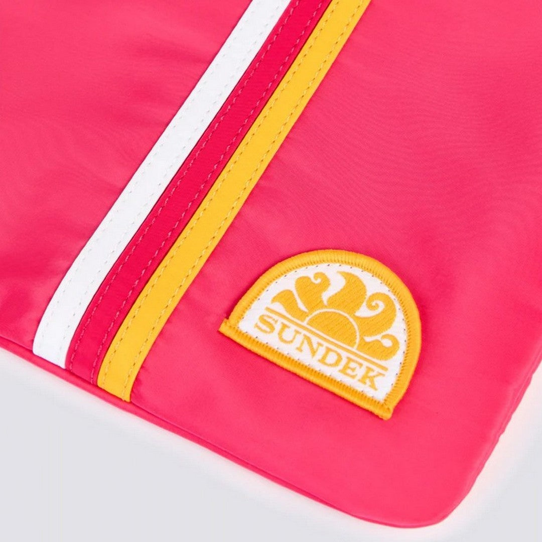 Sundek Ludvig Handbag With Side Lace, Rainbow Details - AM377ABPS200-A7001