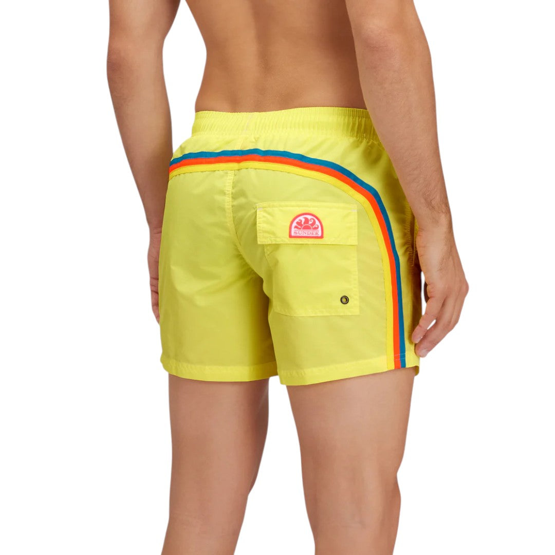 Sundek Costume Da Bagno Corto Vita Elasticata Iconic Taffeta - M504BDTA100-64301