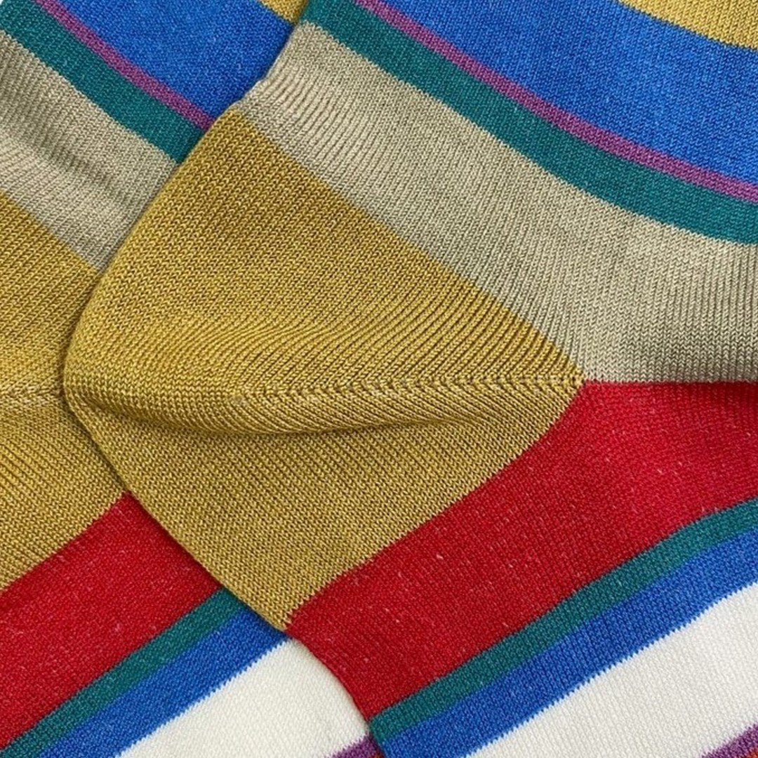 Gallo Calza Lunga Cotone Leggerissimo Fantasia Riga Uomo - AP103172 32264