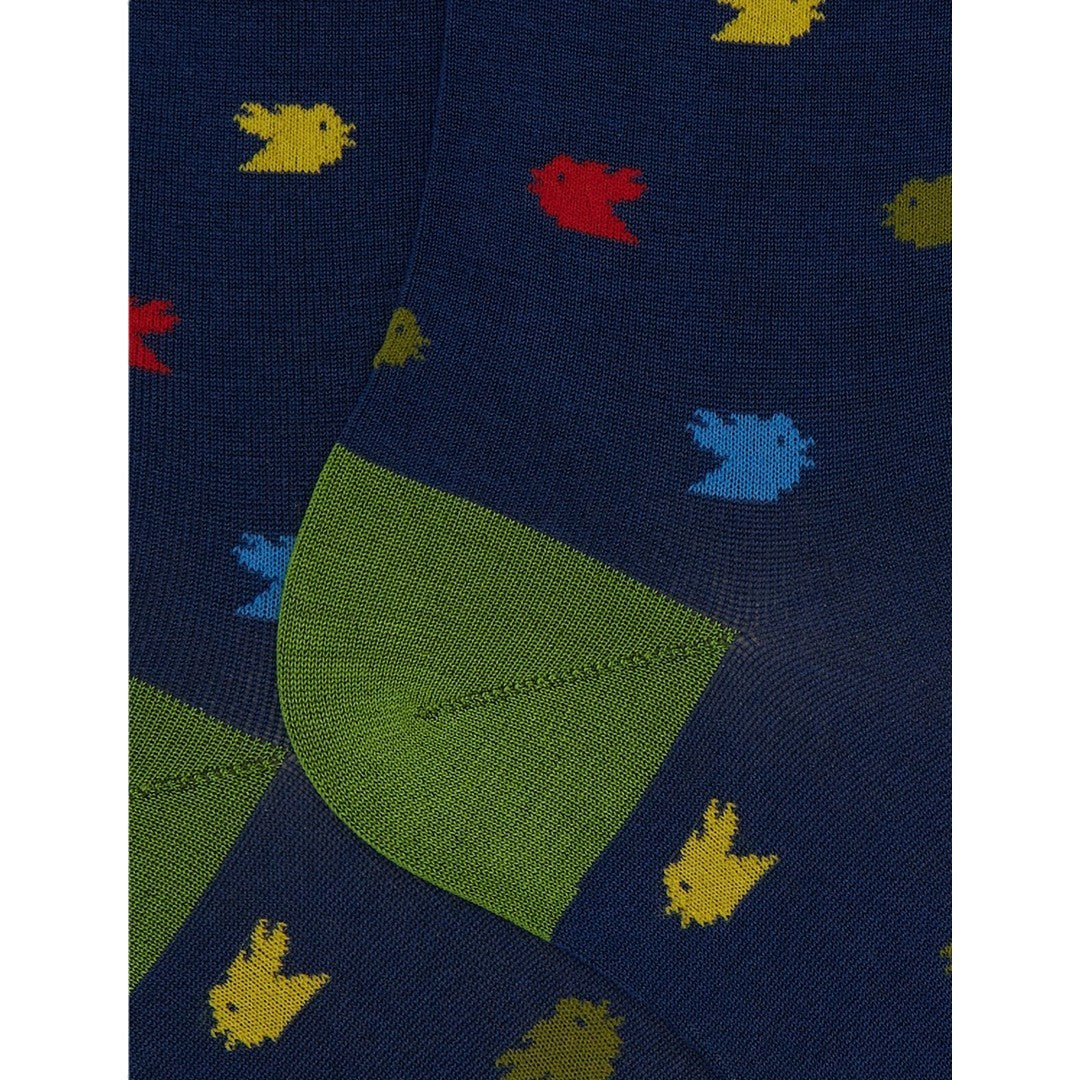 Gallo Calza Corta Cotone Leggerissimo Fantasia Gallo Uomo - AP507880 10748