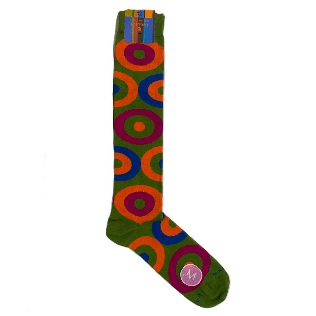 Gallo Calza Lunga Cotone Leggerissimo Fantasia cerchi Uomo - AP515932 30583