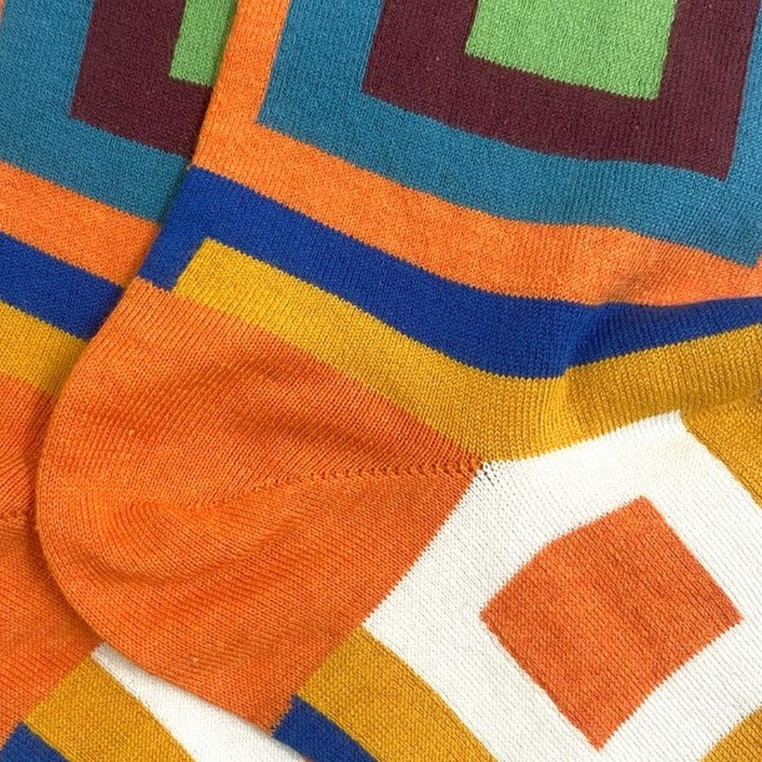 Gallo Calza Lunga Cotone Leggero Fantasia Quadrati Uomo - AP515984 32236