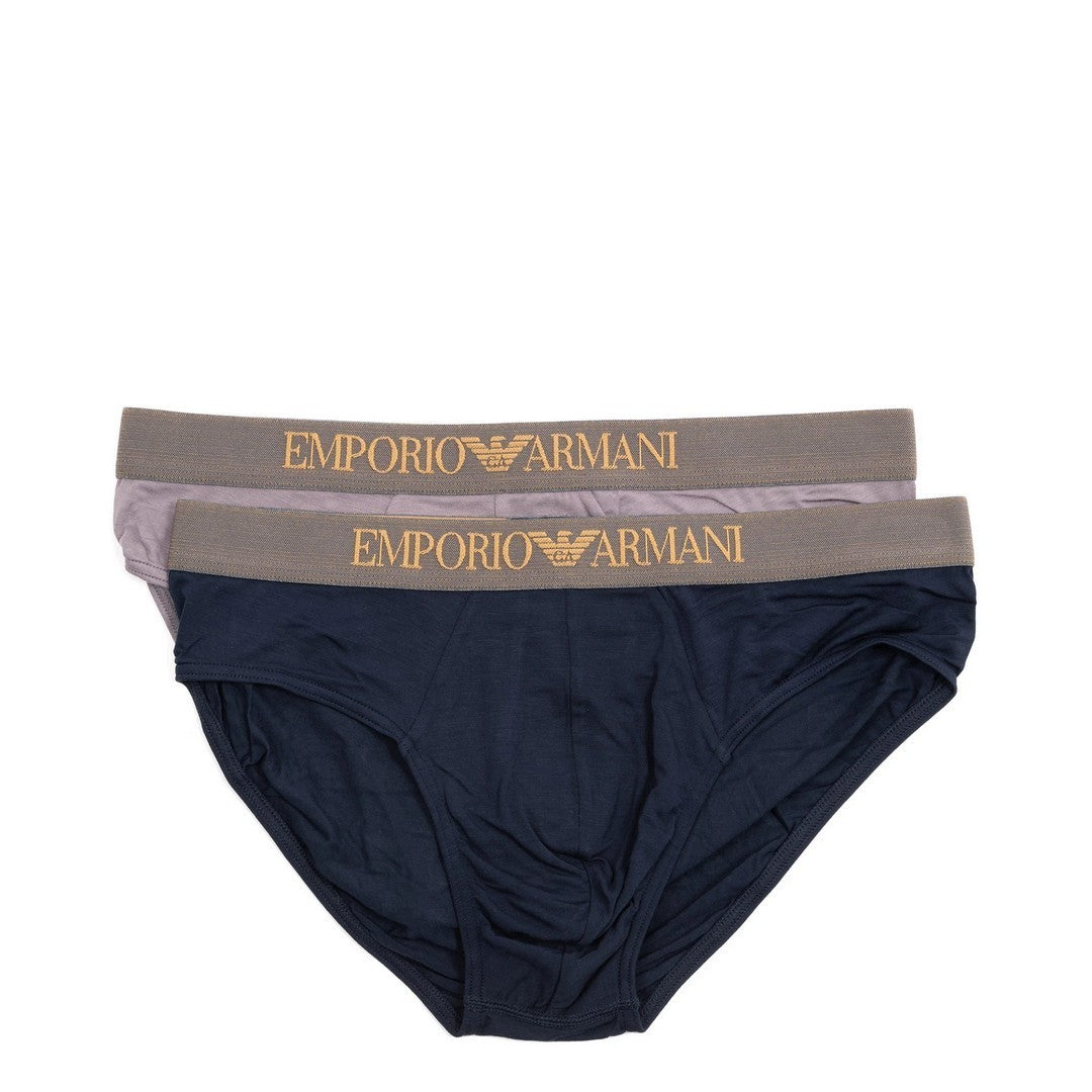 Emporio Armani Slip uomo 2pack Shark/Armani Blu - EM000251 AF10787 M8098