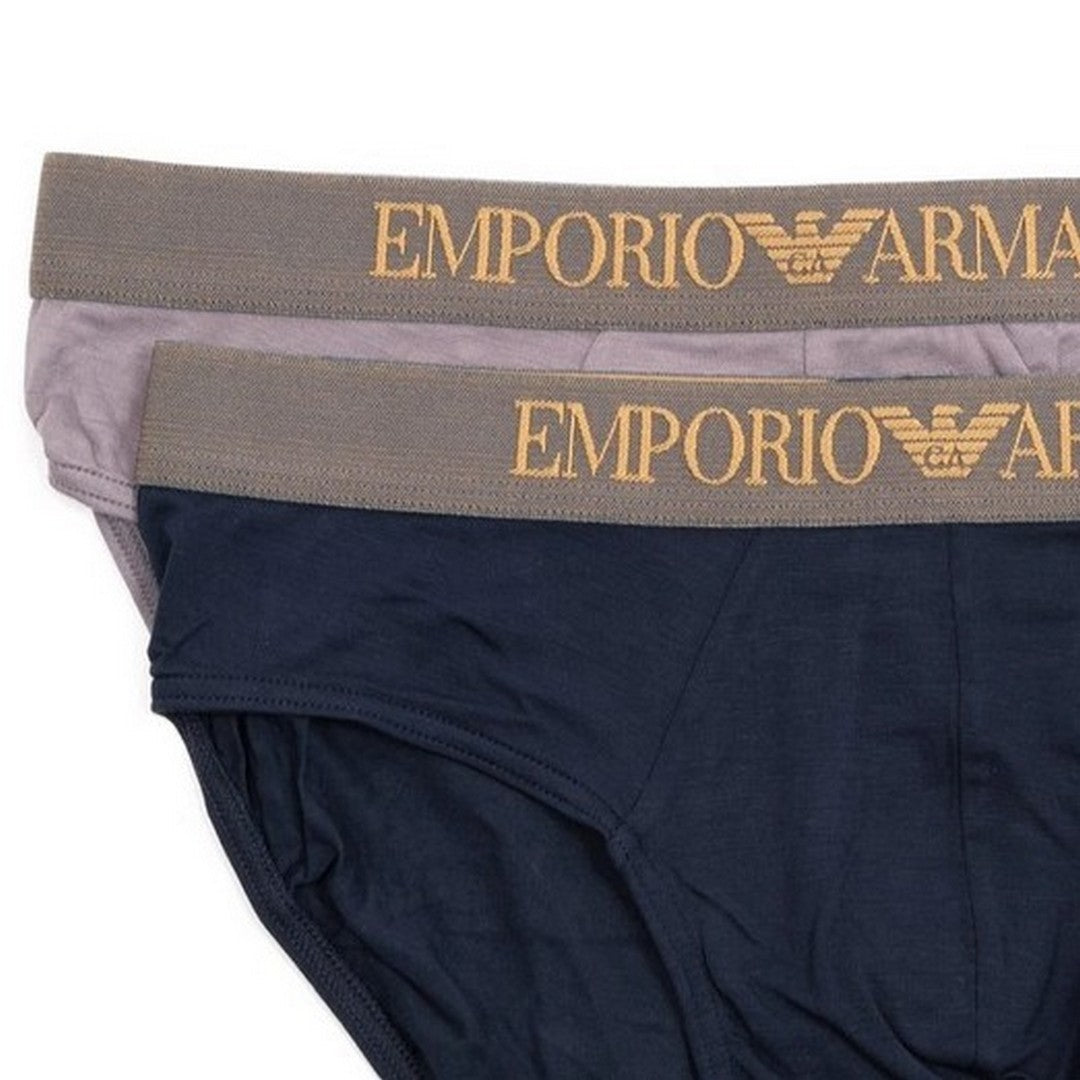 Emporio Armani Slip uomo 2pack Shark/Armani Blu - EM000251 AF10787 M8098