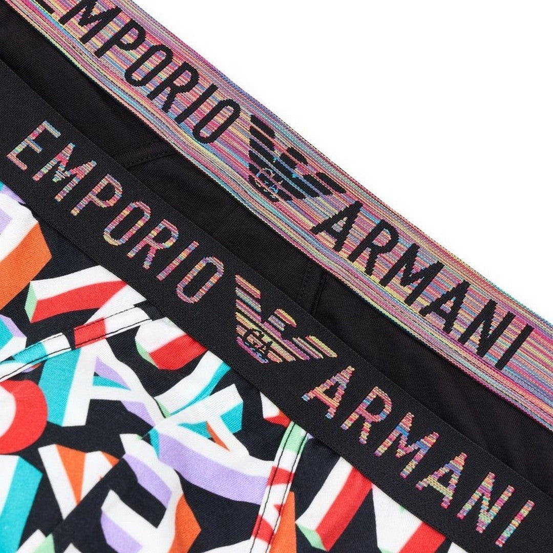 Emporio Armani Boxer uomo 2pack Multicolor Ea/Black - EM000254 AF10798 MC104