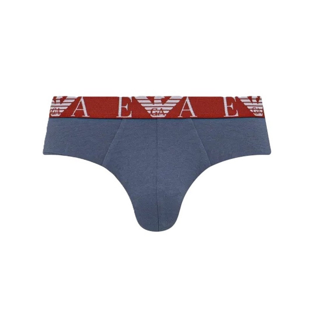 Emporio Armani Slip uomo 3pack Armani Blu/Vin Indi/Ar.Blu - EM000258 AF10778 MB1