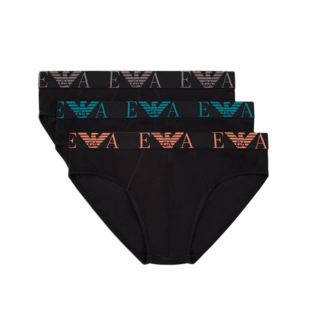 Emporio Armani Slip uomo 3pack Black/Black/Black - EM000258 AF10778 MC061