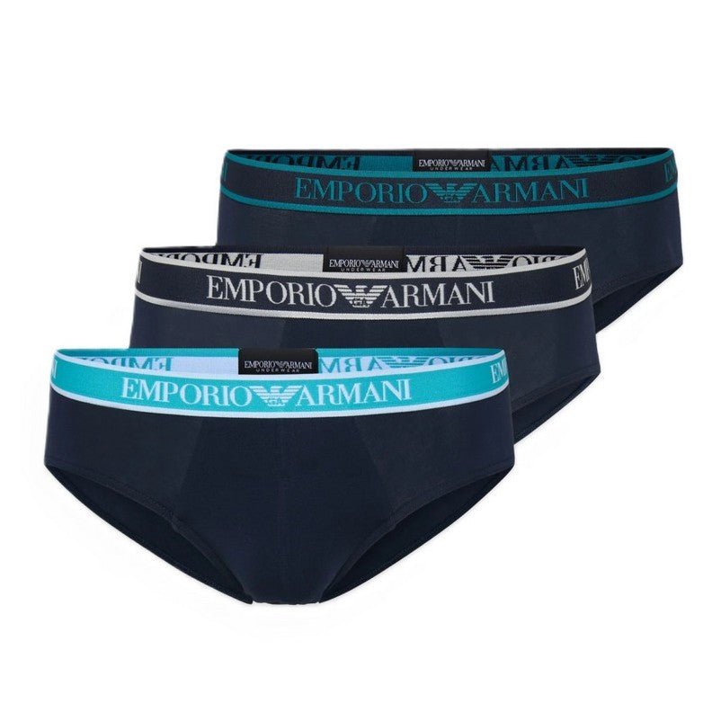 Emporio Armani Slip uomo 3pack Ar.Blu/Ar.Blu/Ar.Blu - EM000258 AF10779 MB139