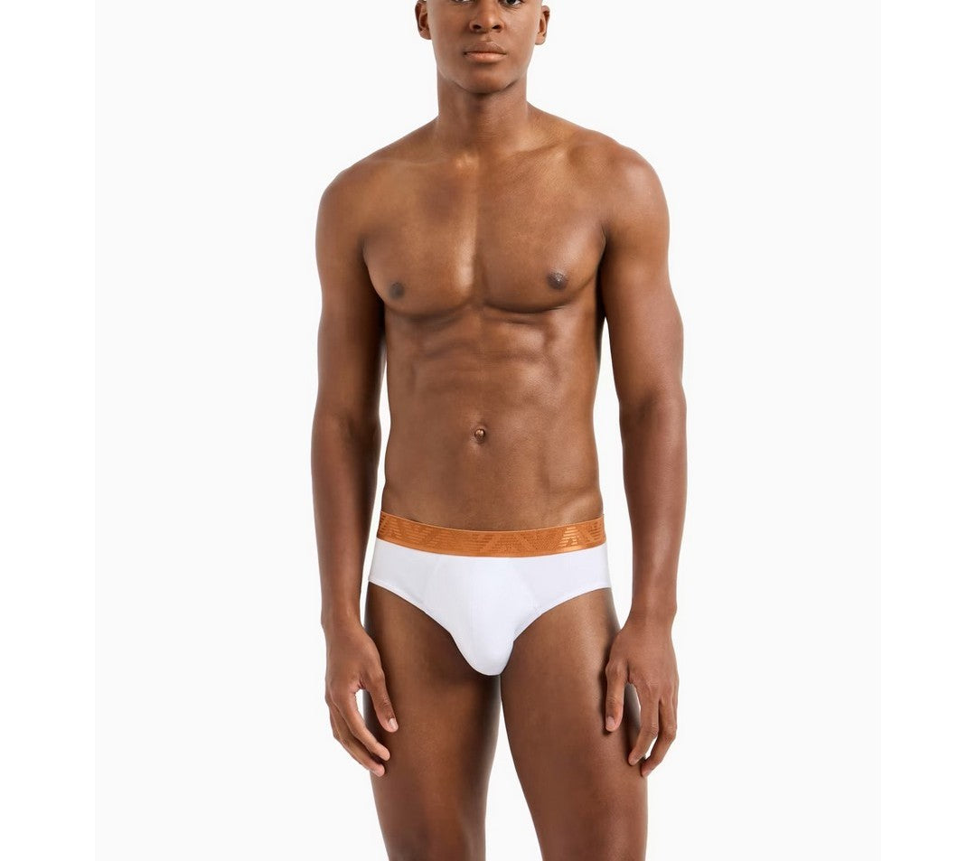 Emporio Armani Slip uomo 3pack Bianco/Vin Ind/Armani Blu - EM000258 AF10780 M007