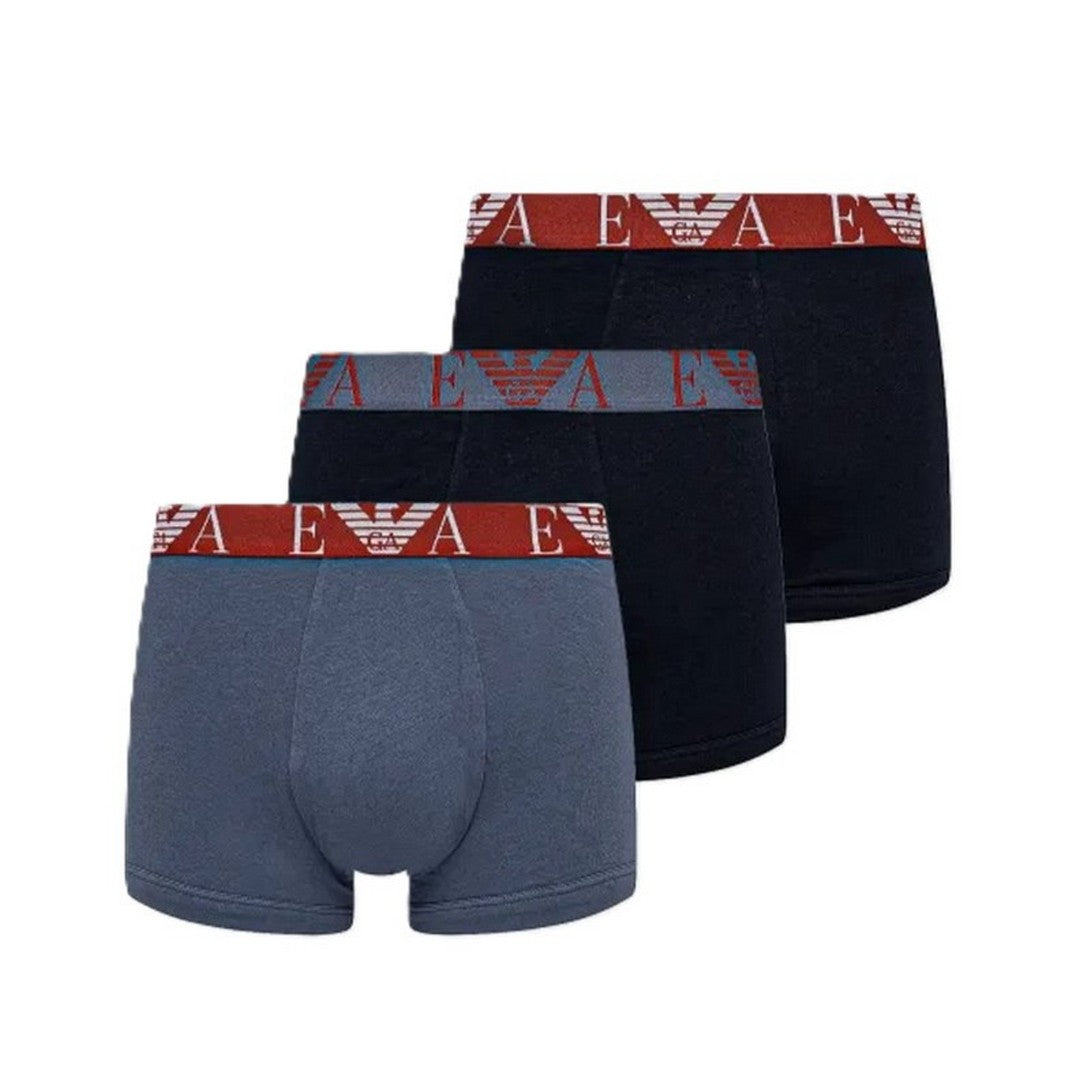 Emporio Armani Boxer uomo 3pack Armani Blu/Vin Indi/Ar.Blu-EM000259 AF10778MB140