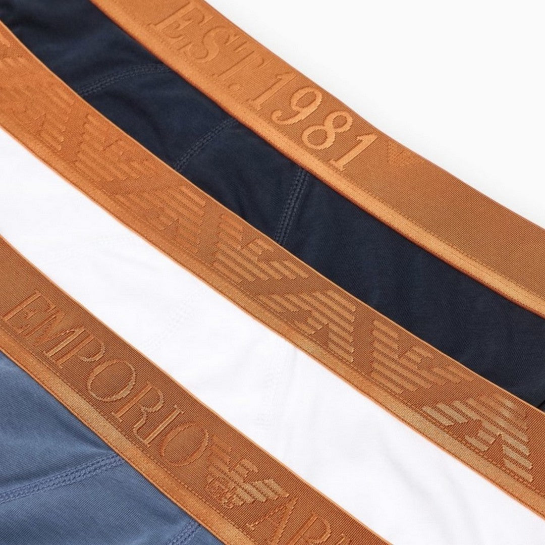 Emporio Armani Boxer uomo 3pack Bianco/Vin Ind/Armani Blu - EM000259 AF10780 M00