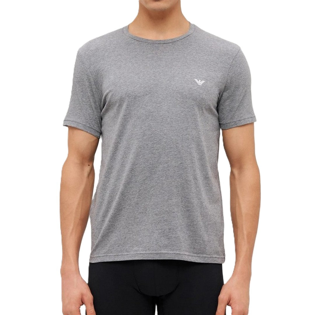 Emporio Armani T-shirt uomo 2pack Mel.Grey/Bianco - EM000391 AF10776 M8074
