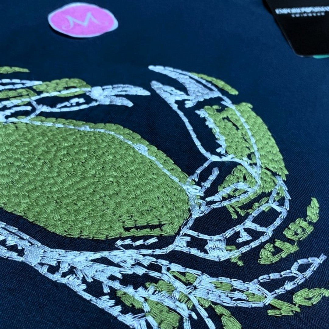 Emporio Armani Beachwear T-Shirt Blue Print Crab - EM000574 AF12347 FB074