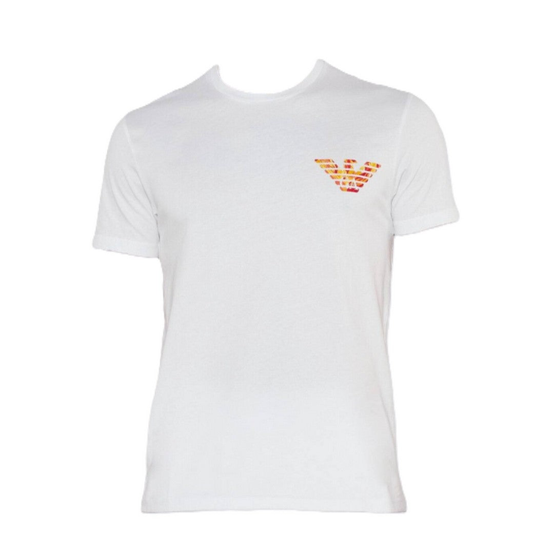 Emporio Armani Beachwear T-Shirt White Print Eagle - EM000574 AF12349 F0065