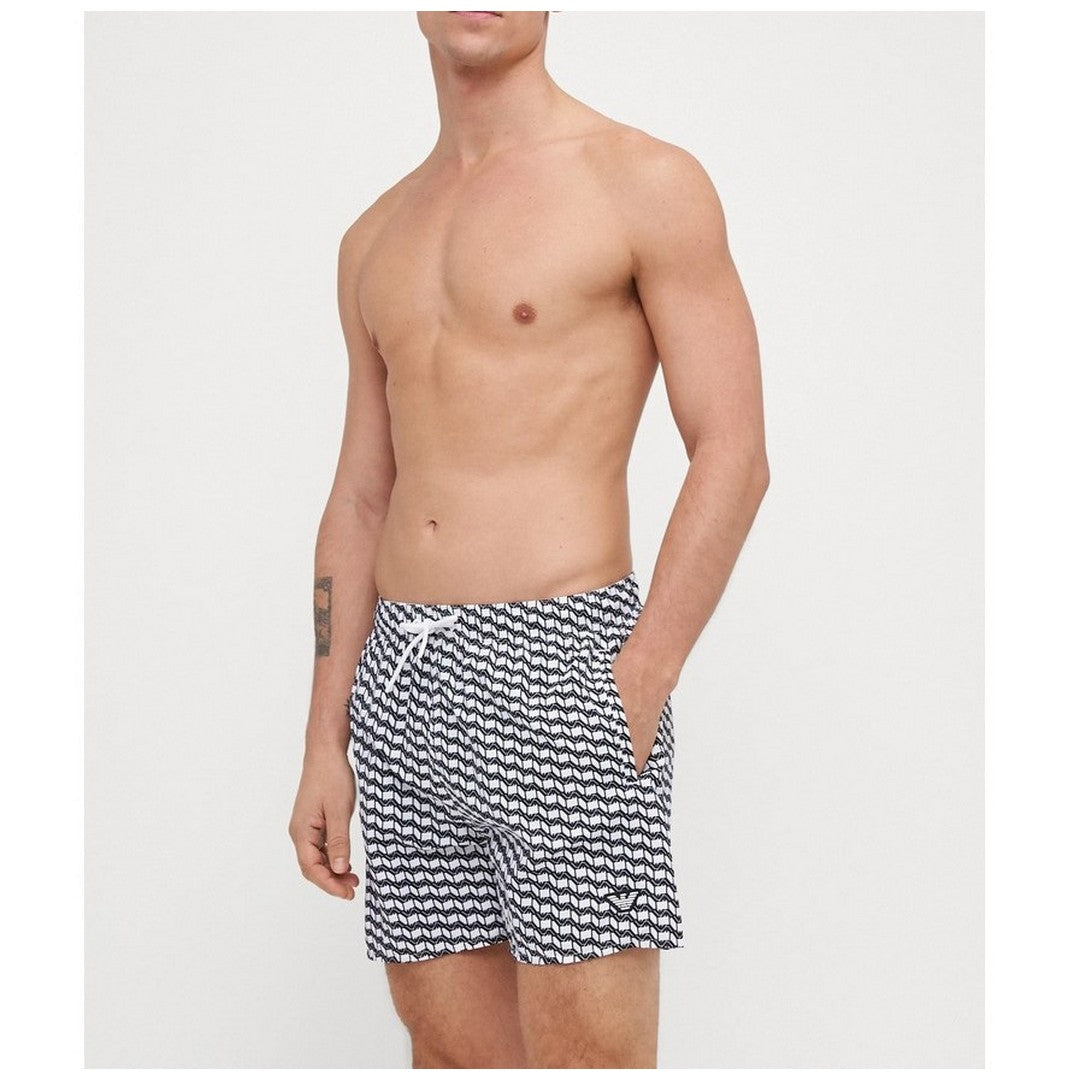 Emporio Armani Beachwear Costume pantaloncino White/Black - EM000583 AF12342 F00