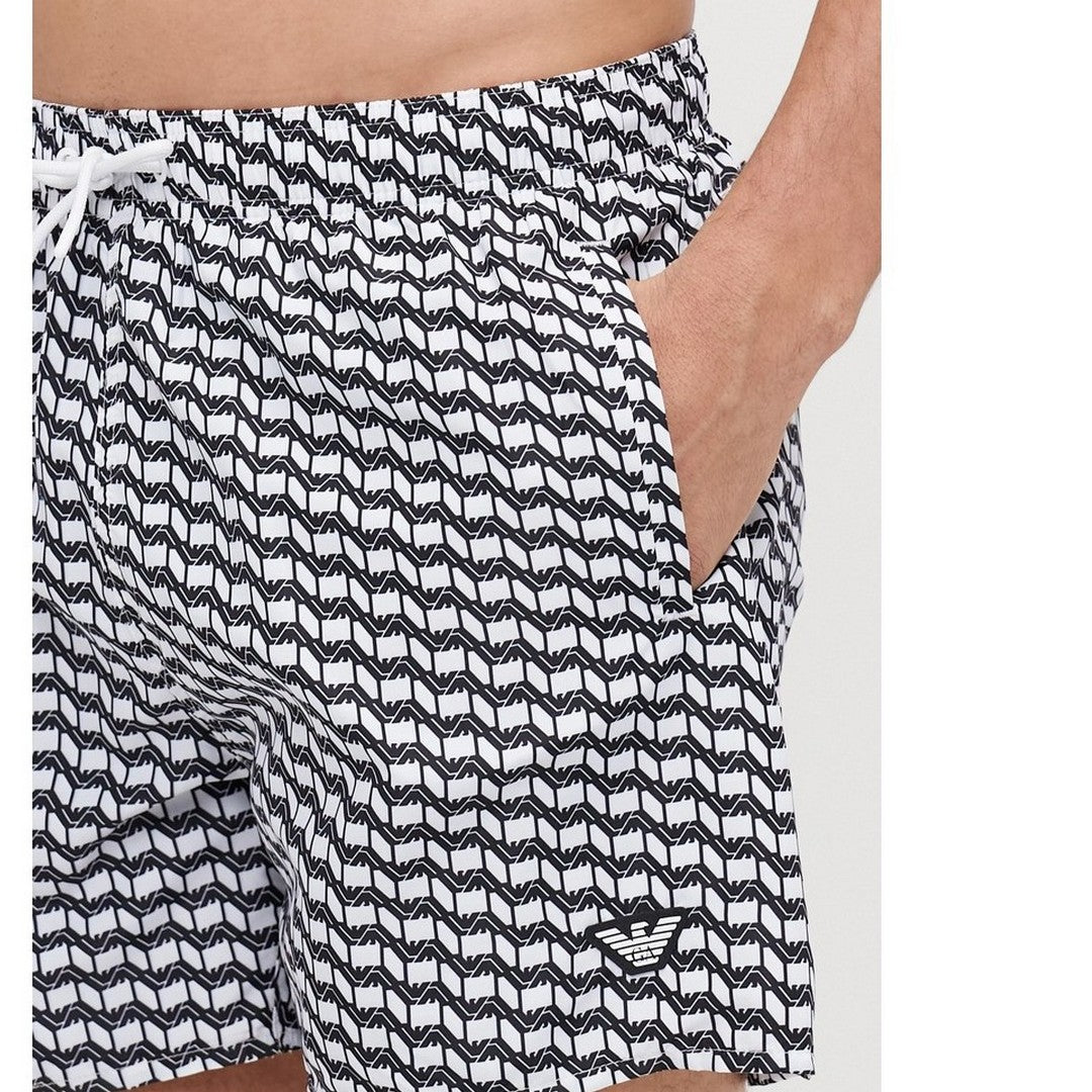 Emporio Armani Beachwear Costume pantaloncino White/Black - EM000583 AF12342 F00
