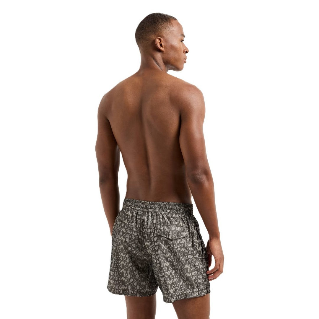 Emporio Armani Beachwear Costume pantaloncino Logo Black/Plaza - EM000583 AF1235