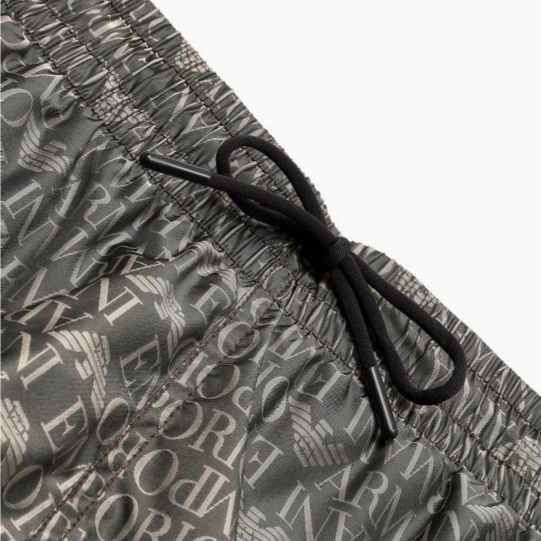 Emporio Armani Beachwear Costume pantaloncino Logo Black/Plaza - EM000583 AF1235
