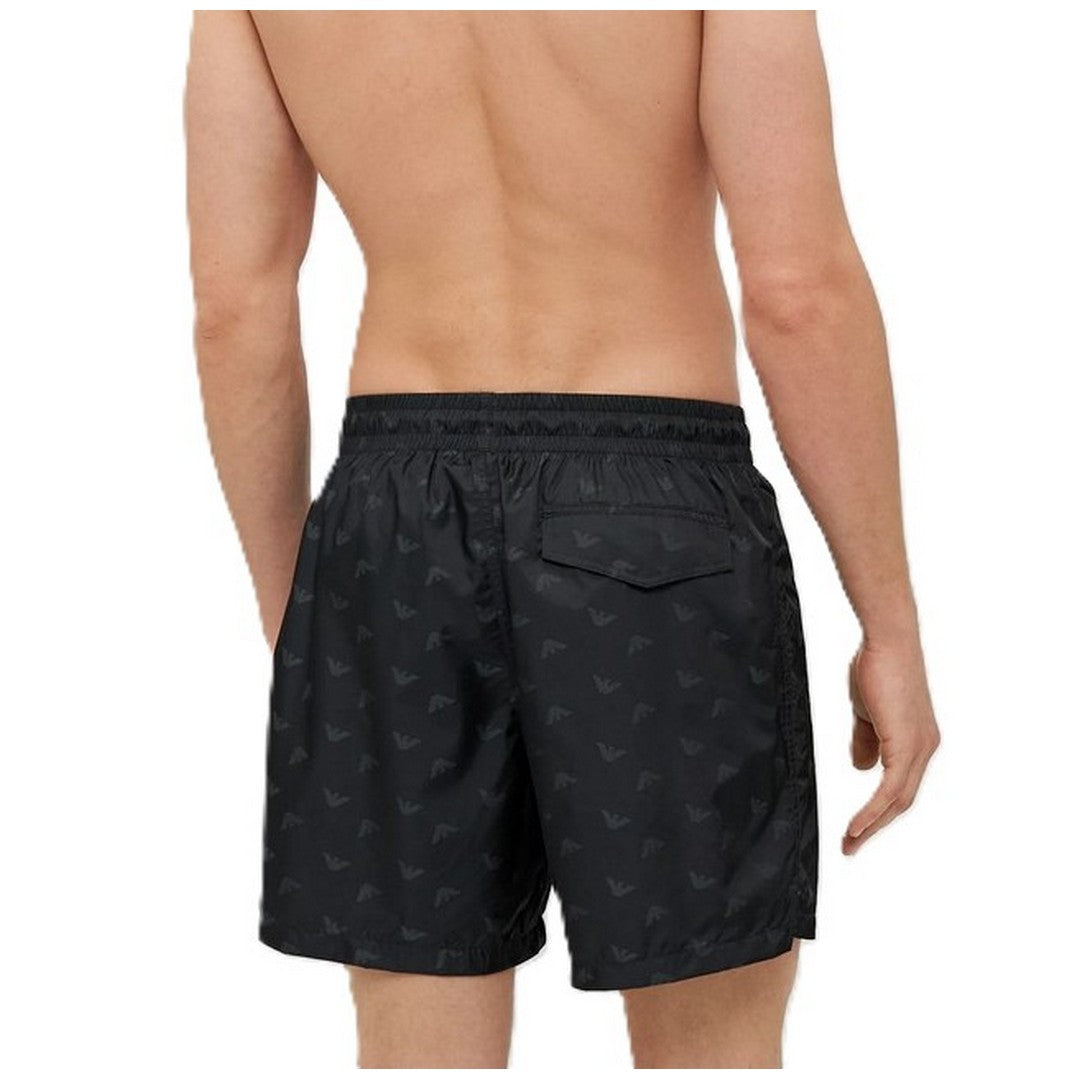 Emporio Armani Beachwear Costume pantaloncino uomo Eagle Black-EM000583 AF12352