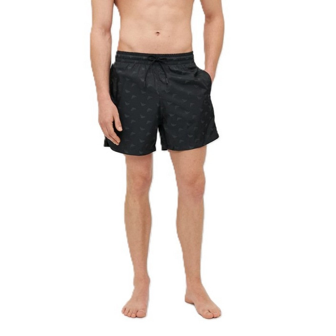 Emporio Armani Beachwear Costume pantaloncino uomo Eagle Black-EM000583 AF12352