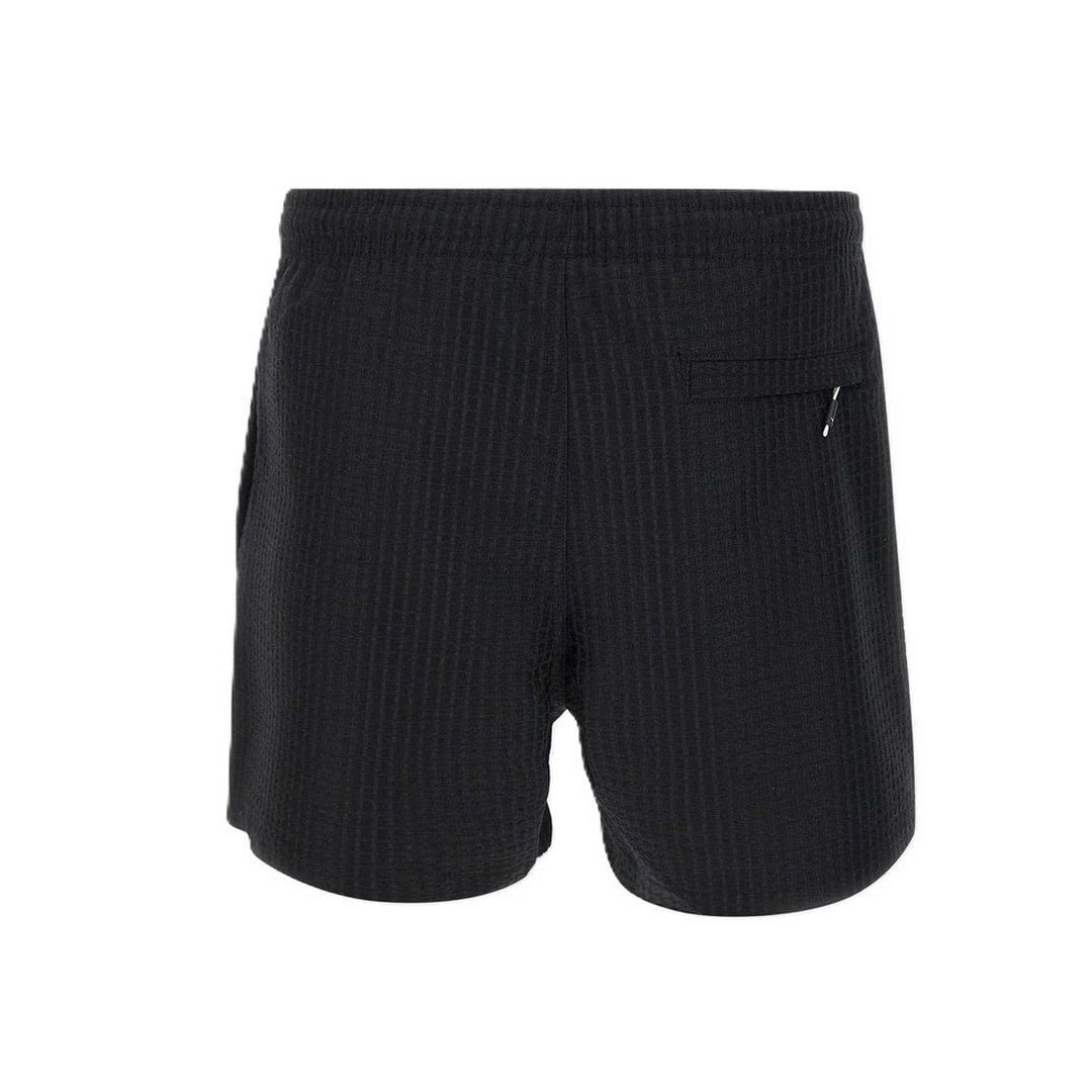Emporio Armani Beachwear Costume pantaloncino uomo Black Texture-EM000583AF14103