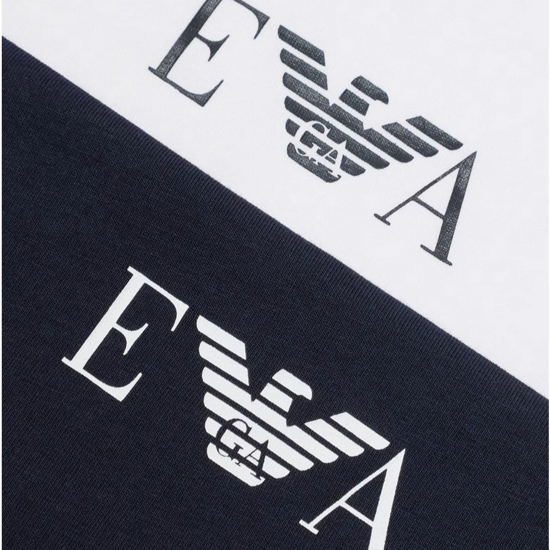 Emporio Armani T-shirt uomo 2pack White/Ar.Blu - EM001849 AF10778 M0081