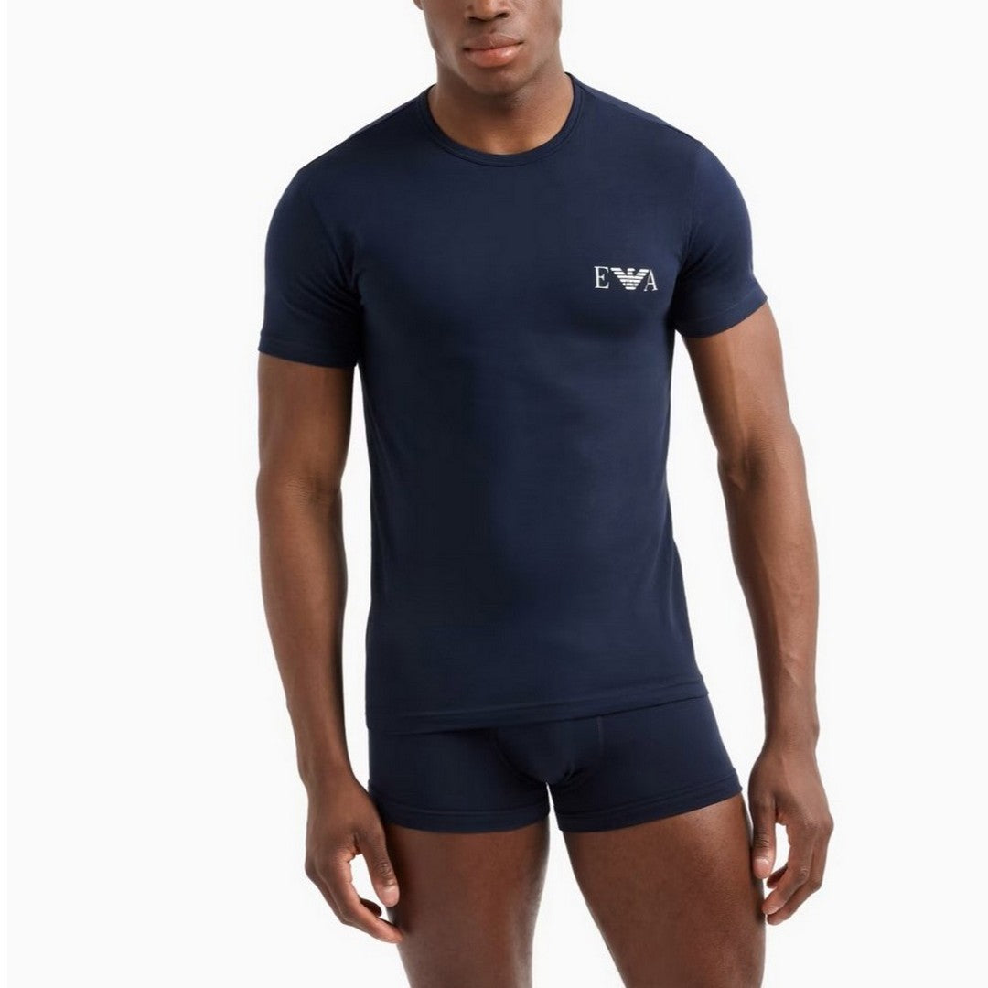 Emporio Armani T-shirt uomo 2pack White/Ar.Blu - EM001849 AF10778 M0081