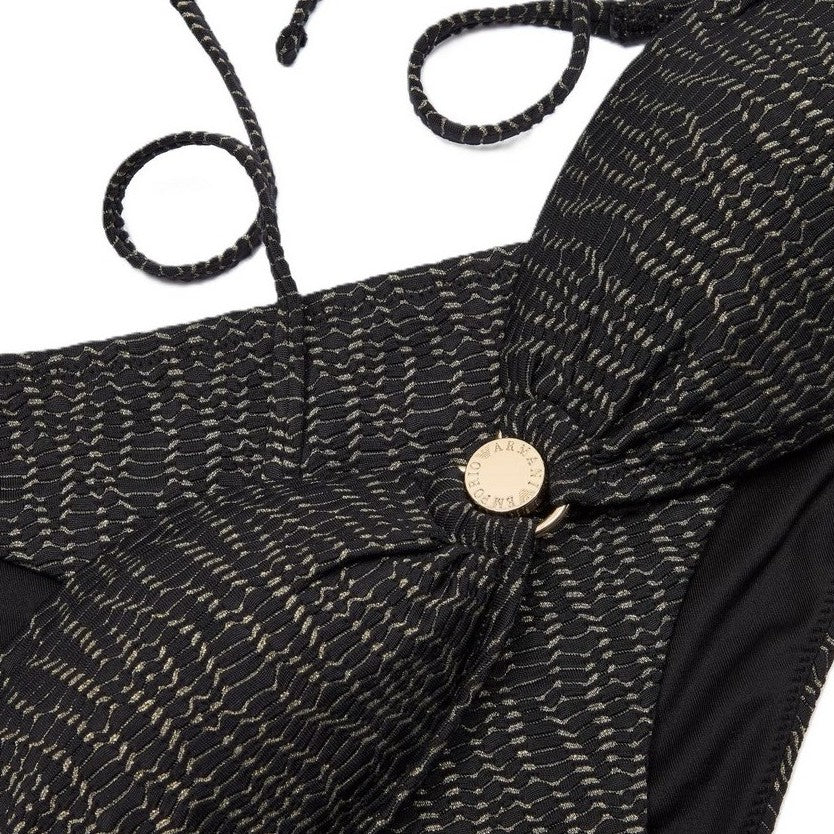 Emporio Armani Beachwear Bikini donna Black Lrx Textured- EW000588 AF12205 FC038