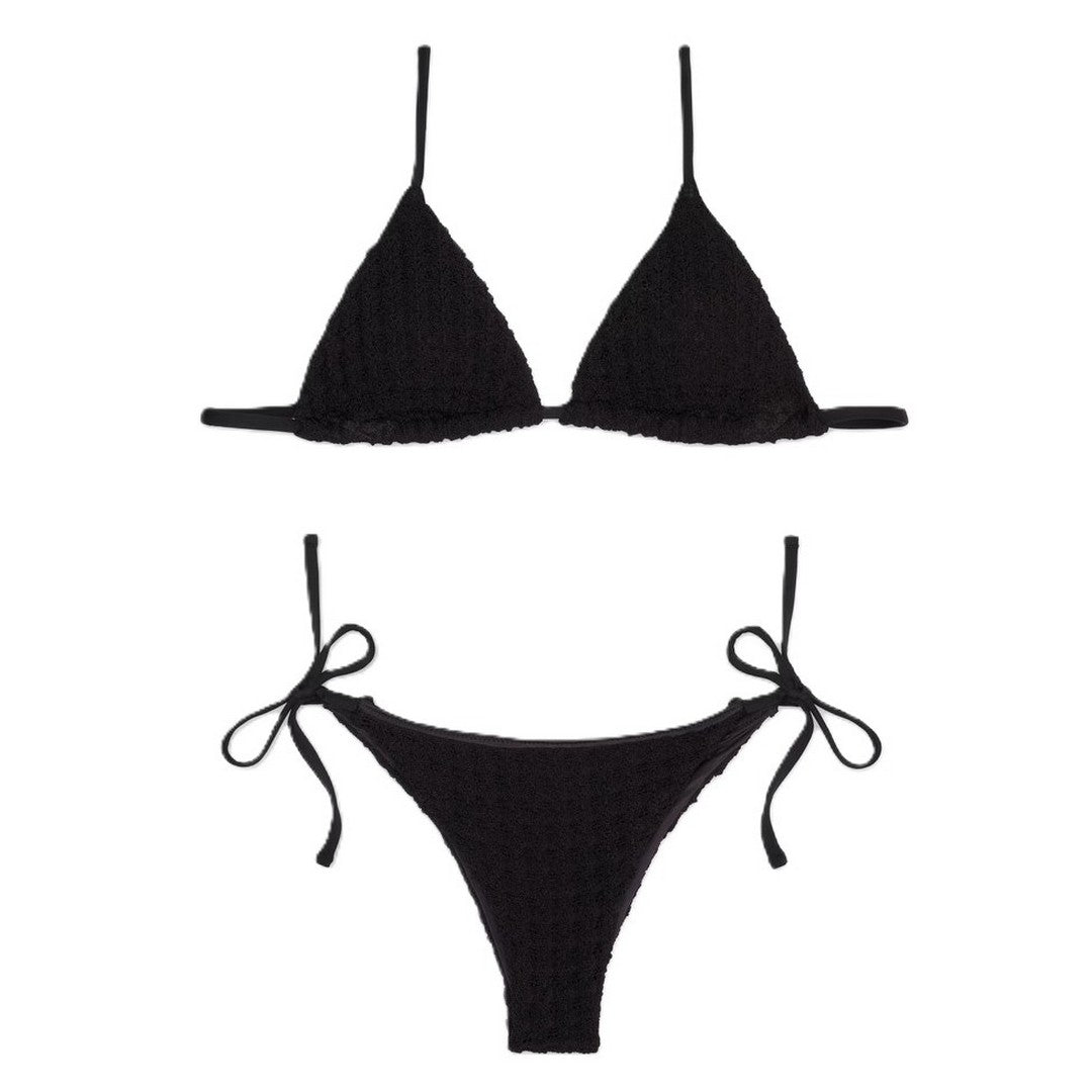 Emporio Armani Beachwear Bikini Lycra Crochet Black - EW000604 AF12198 UC001