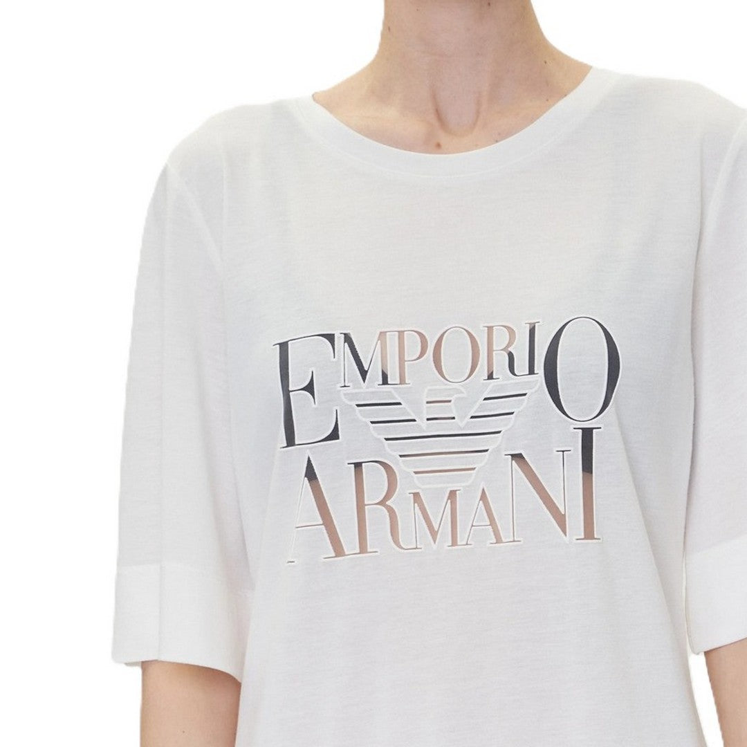 Emporio Armani Beachwear Maxi t-shirt White - EW000618 AF12187 U1131