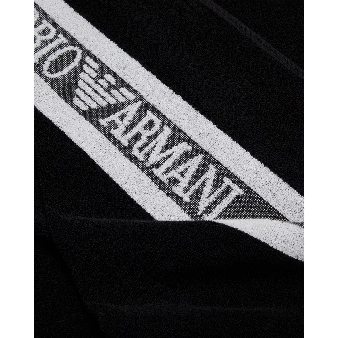 Emporio Armani Beachwear Telo mare Black - EX000018 AF12333 UC001