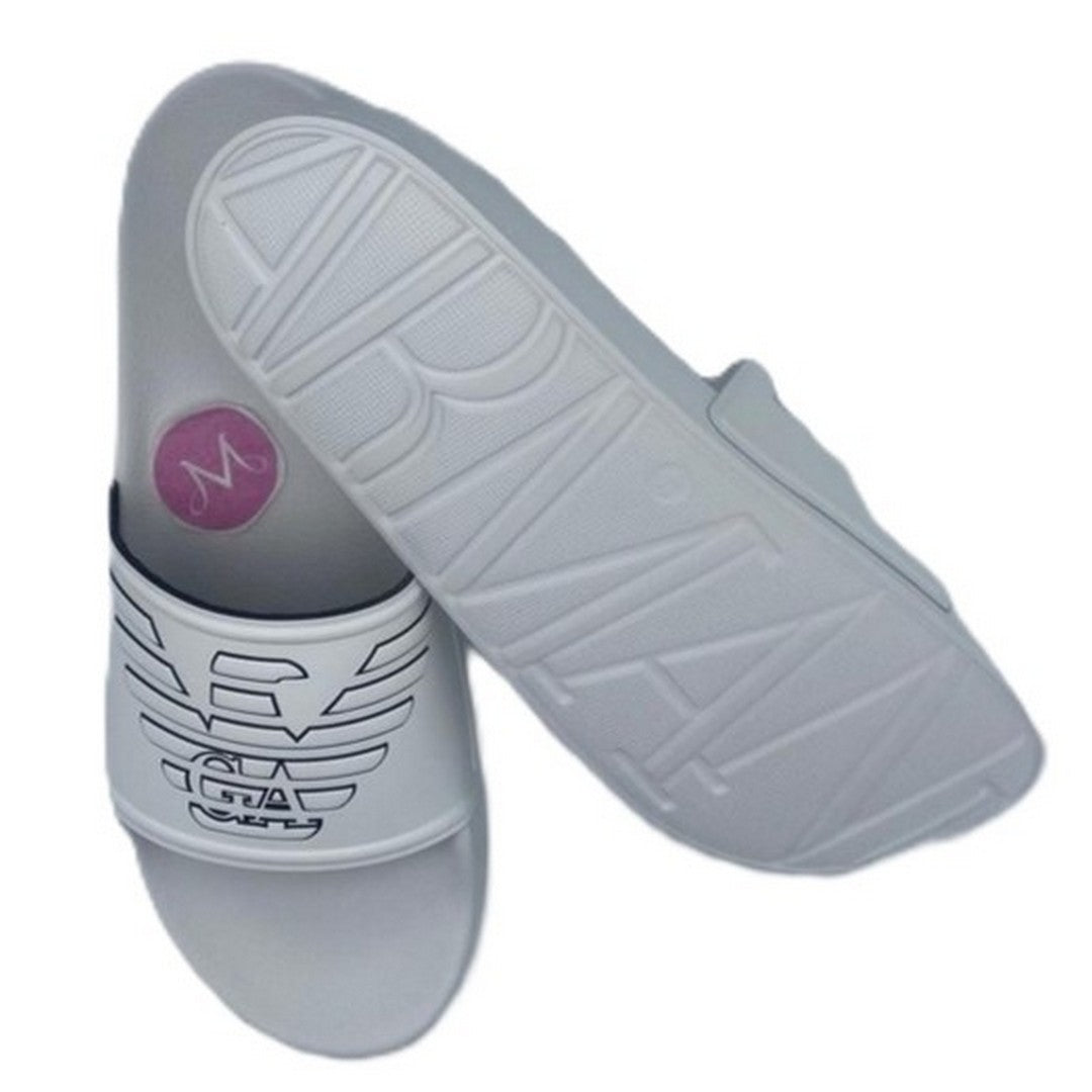 Emporio Armani Beachwear Ciabatte uomo White+Black - XVPS11 XR273 T680