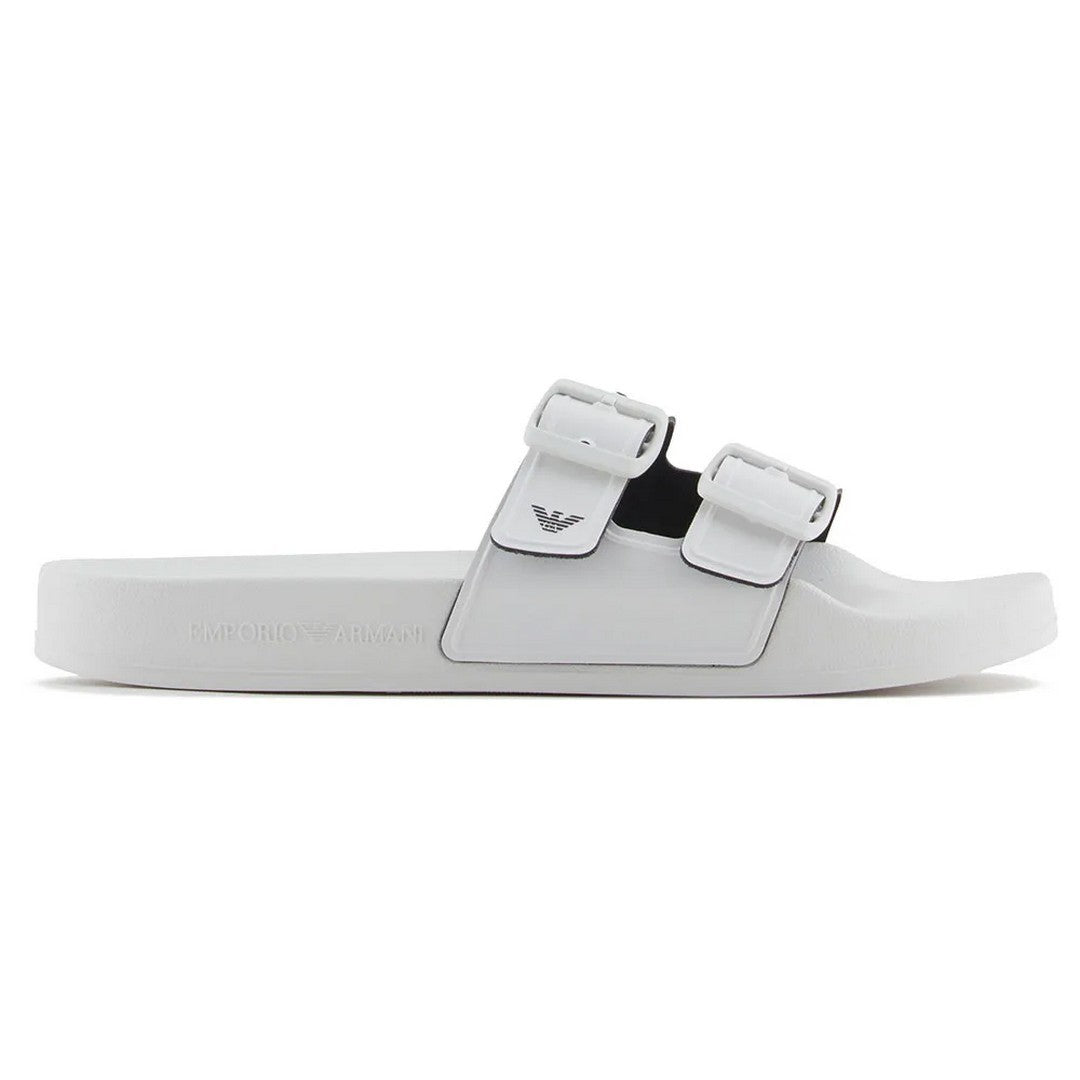 Emporio Armani Beachwear Ciabatte White+Black - XVPS13 XR275 T680