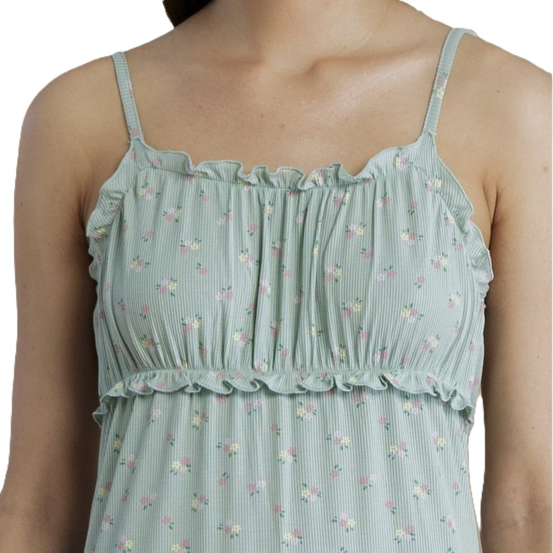 Noidinotte Camicia Da Notte Donna Costina Di Viscosa Bretellina - LA003247PB401