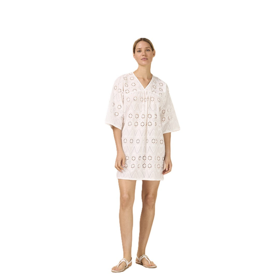 Noidinotte Abito Corto Donna Manica 3/4 Sangallo- LA003289PB401