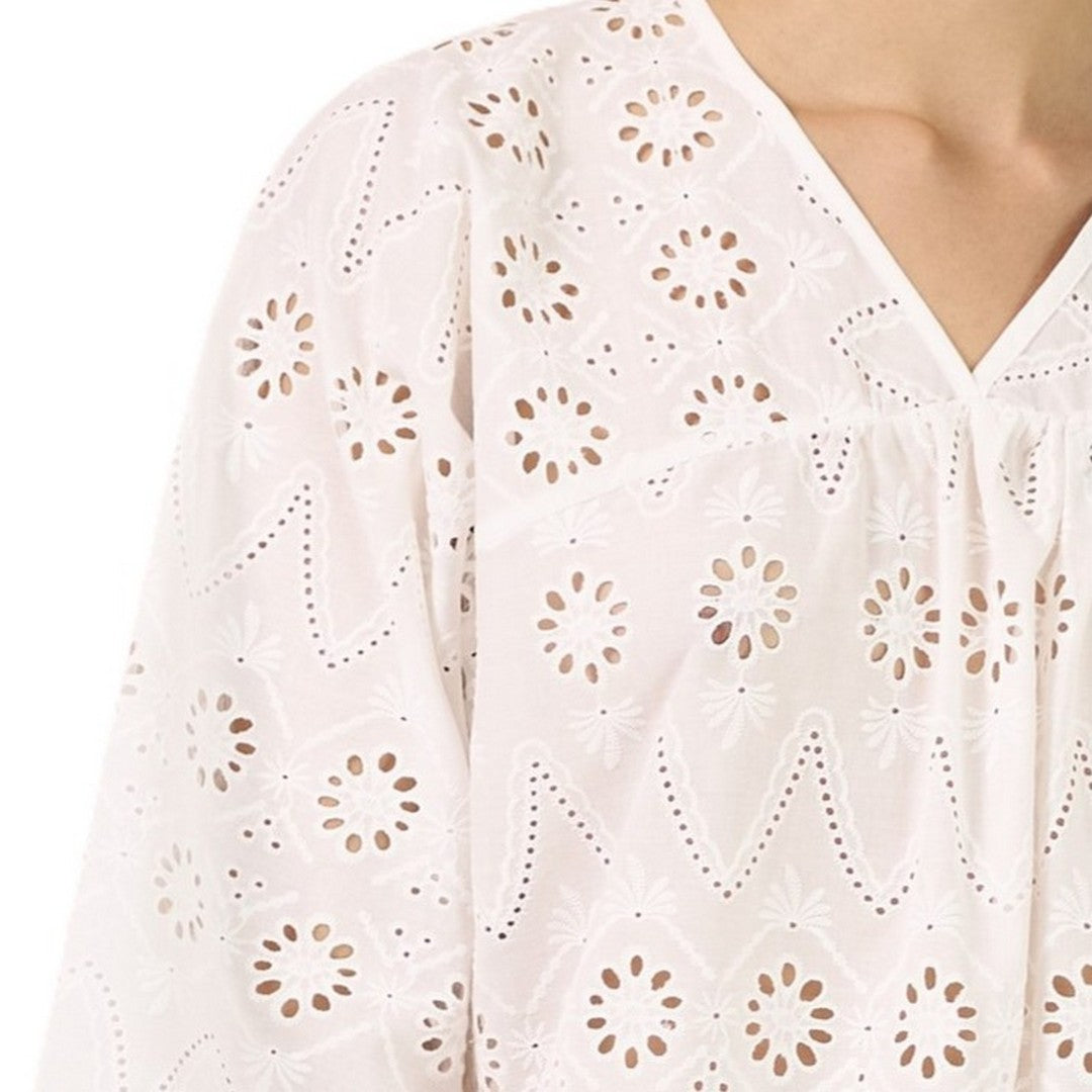 Noidinotte Abito Corto Donna Manica 3/4 Sangallo- LA003289PB401