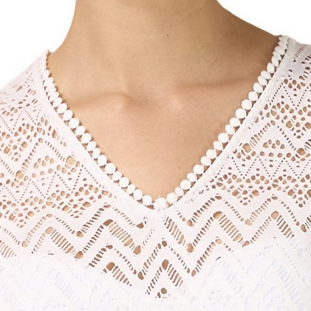 Noidinotte Abito Corto Donna Manica Corta Pizzo - LA003291PB401