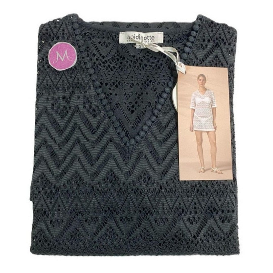 Noidinotte Abito Corto Donna Manica Corta Pizzo - LA003291PB401