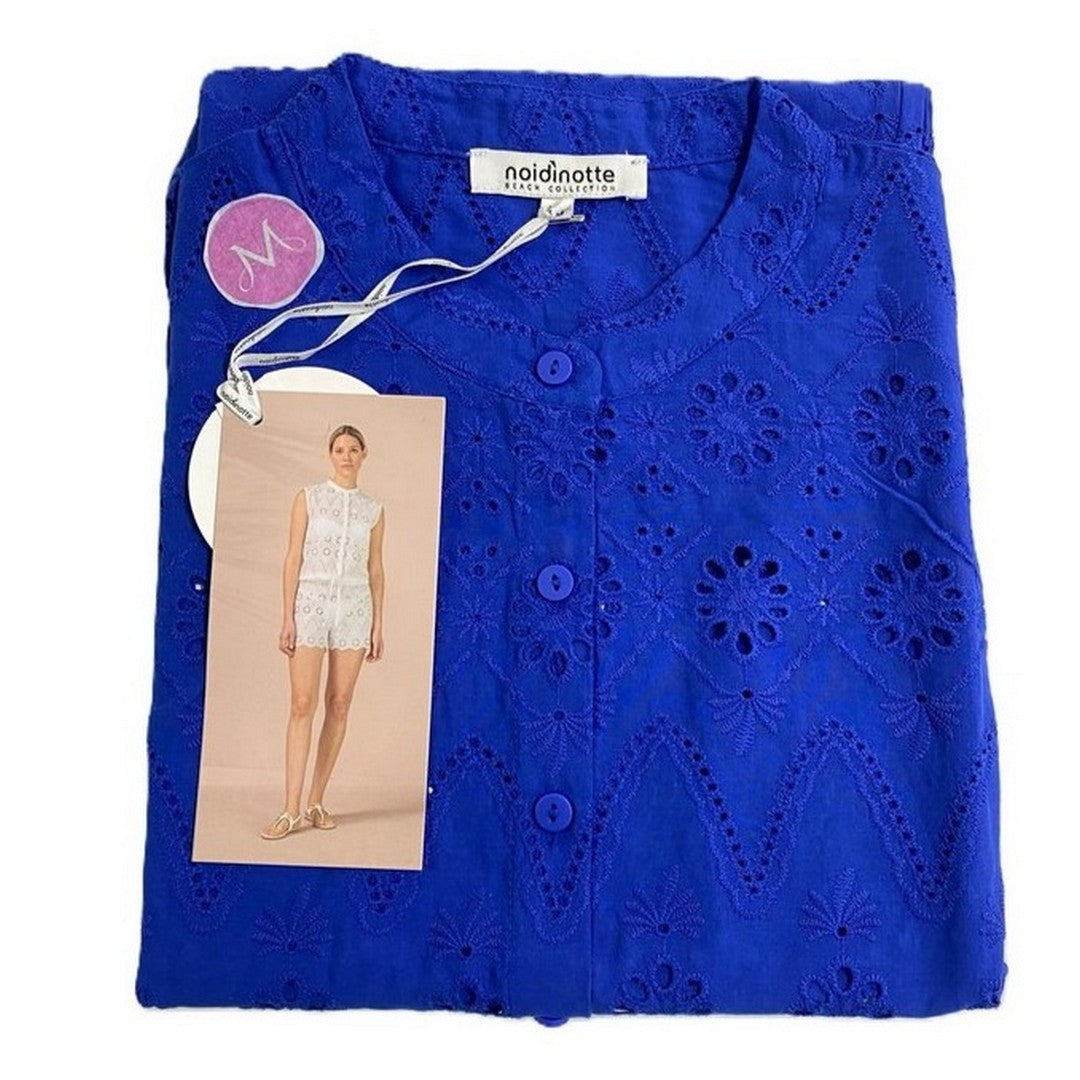Noidinotte Completo Donna Camicia E Pantalone Corto Sangallo - LE001224PB401