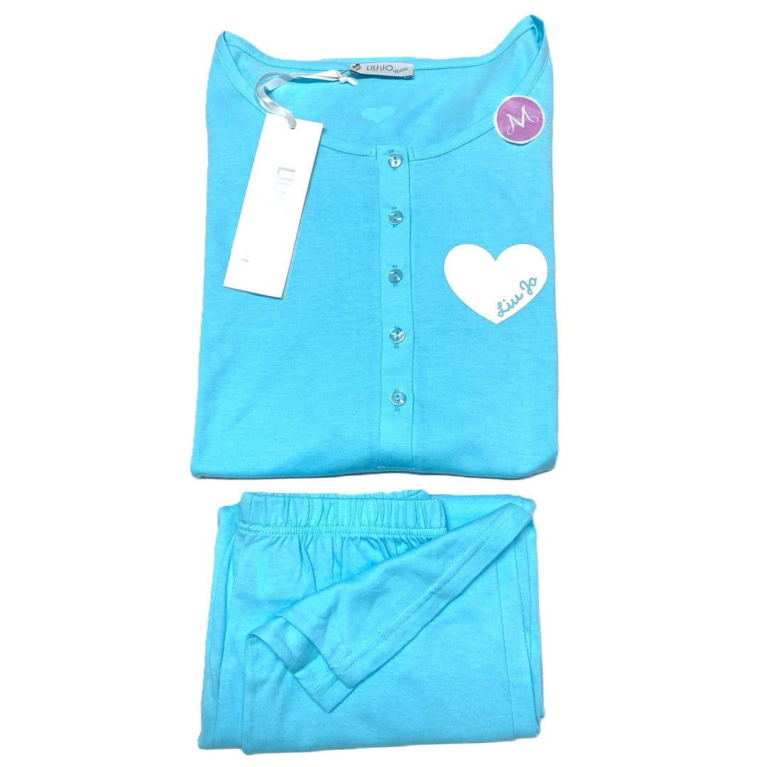 Liu Jo Notte Pigiama Donna Cotone Lungo Narciso (piccole imperfezioni)