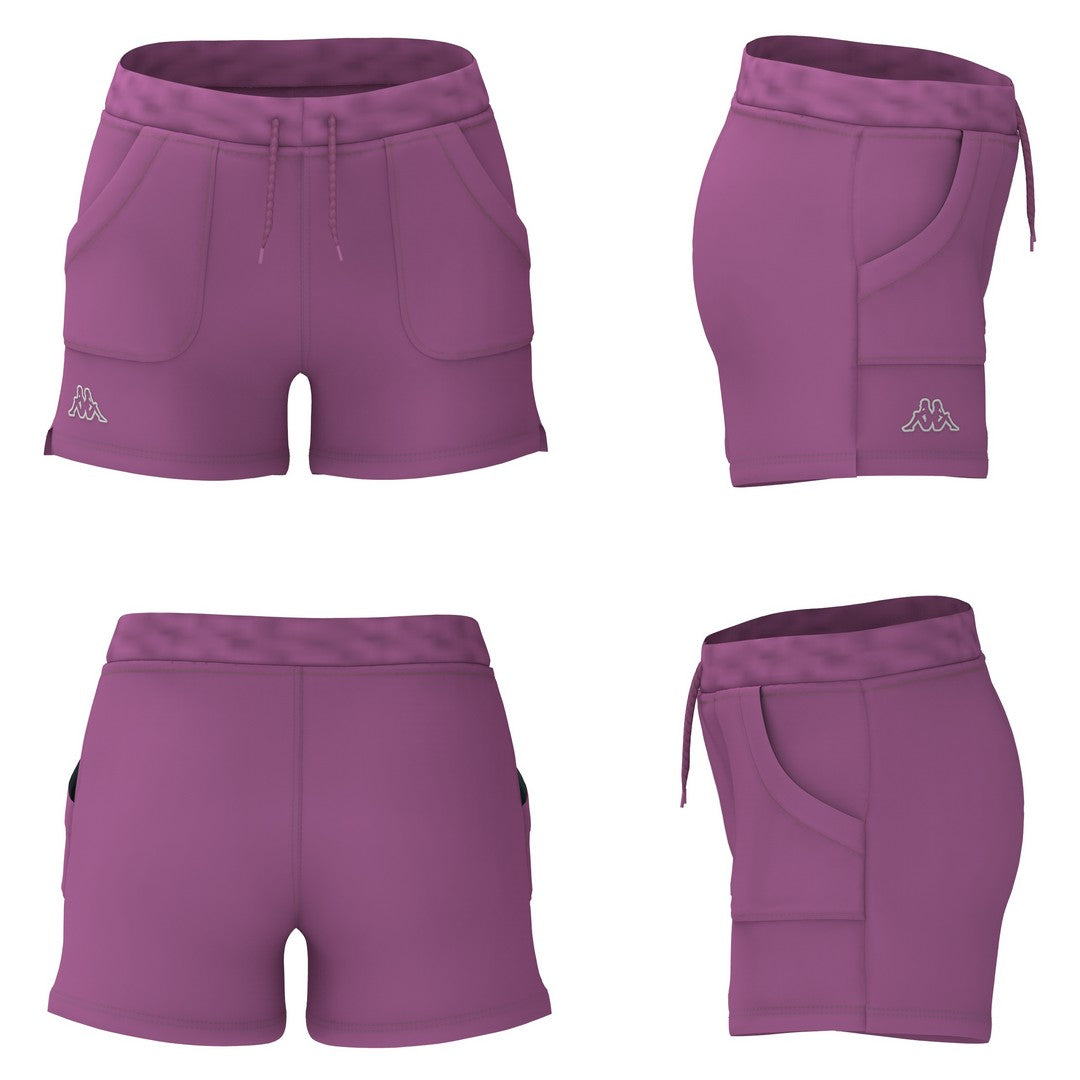 Kappa Pantaloncini Sportivi Donna Logo Caber - 303H0Q0 XLK