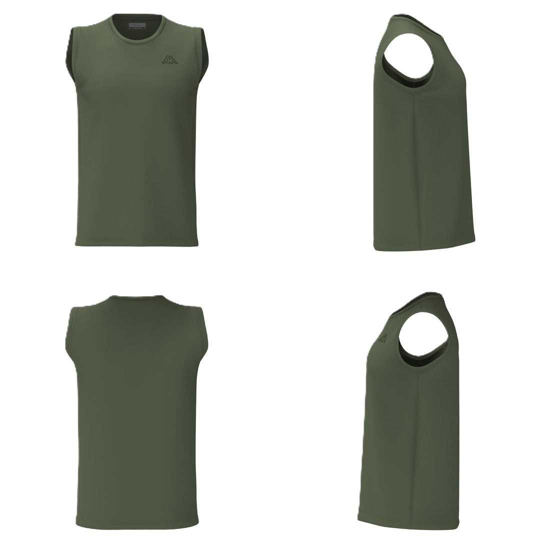 Kappa T-Shirt Uomo smanicata Logo Korpo Cadwal - 303HZB0 A1F